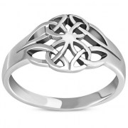 Plain Sterling Silver Celtic Knot Ring, rp241